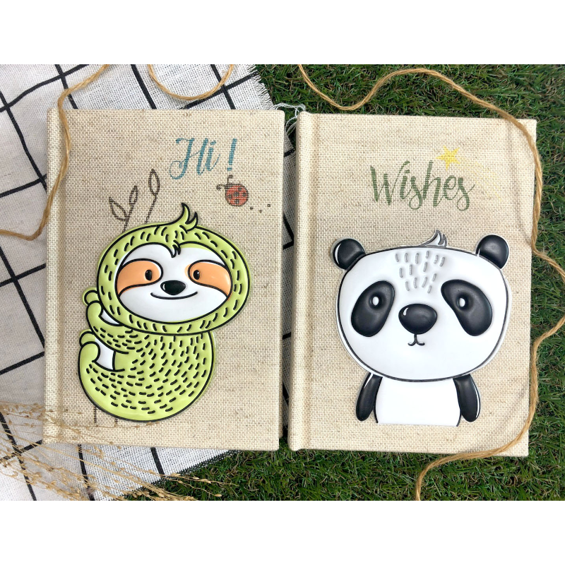 Linen Animal Journal With Bookmark