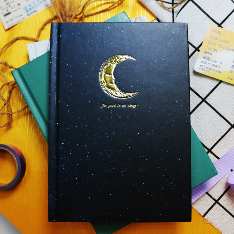 Vivid Golden Foil Embossed Journal