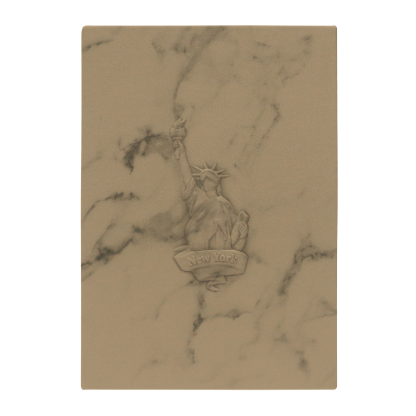 Landmark Relief Embossing Notebook_PU Material 