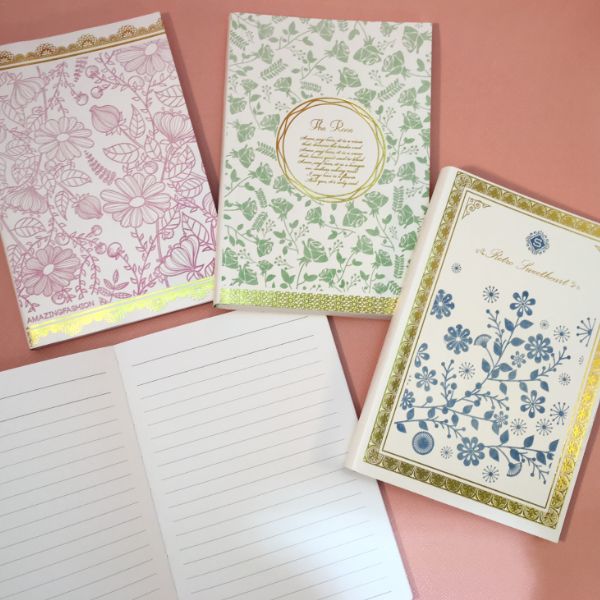 Flowers PU Leather Notebook