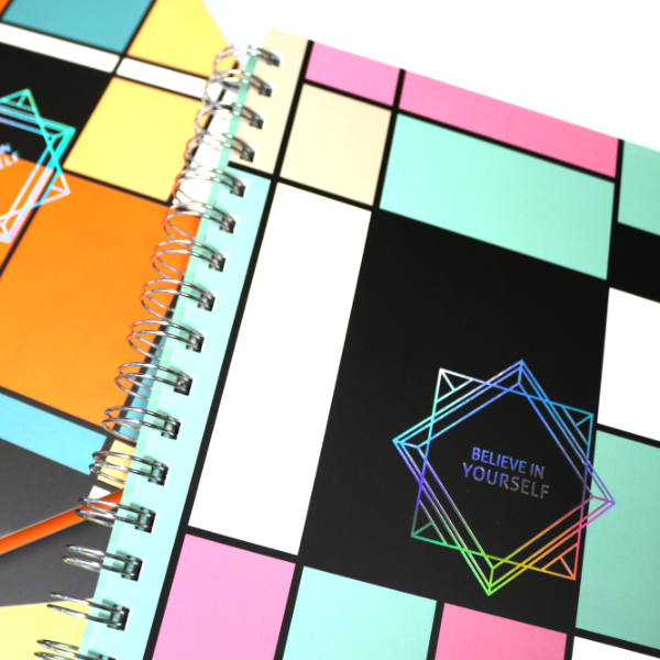 Mondrian Spiral Binding Planner
