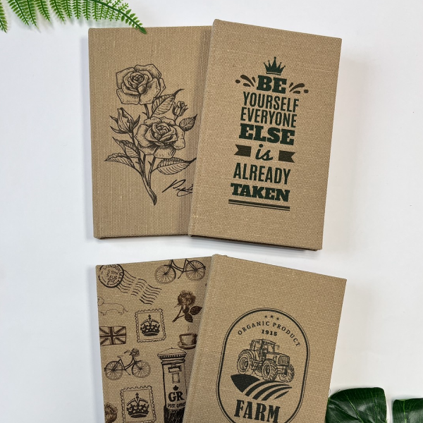 Eco-friendly-Recycled Linen Journal